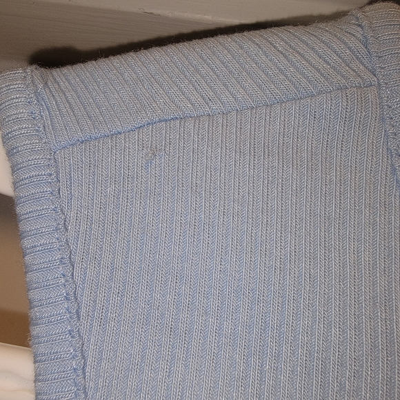 Birch and stone Blue Ribbed Tank Keyhole Women's Sz M spring summer - Picture 4 of 8